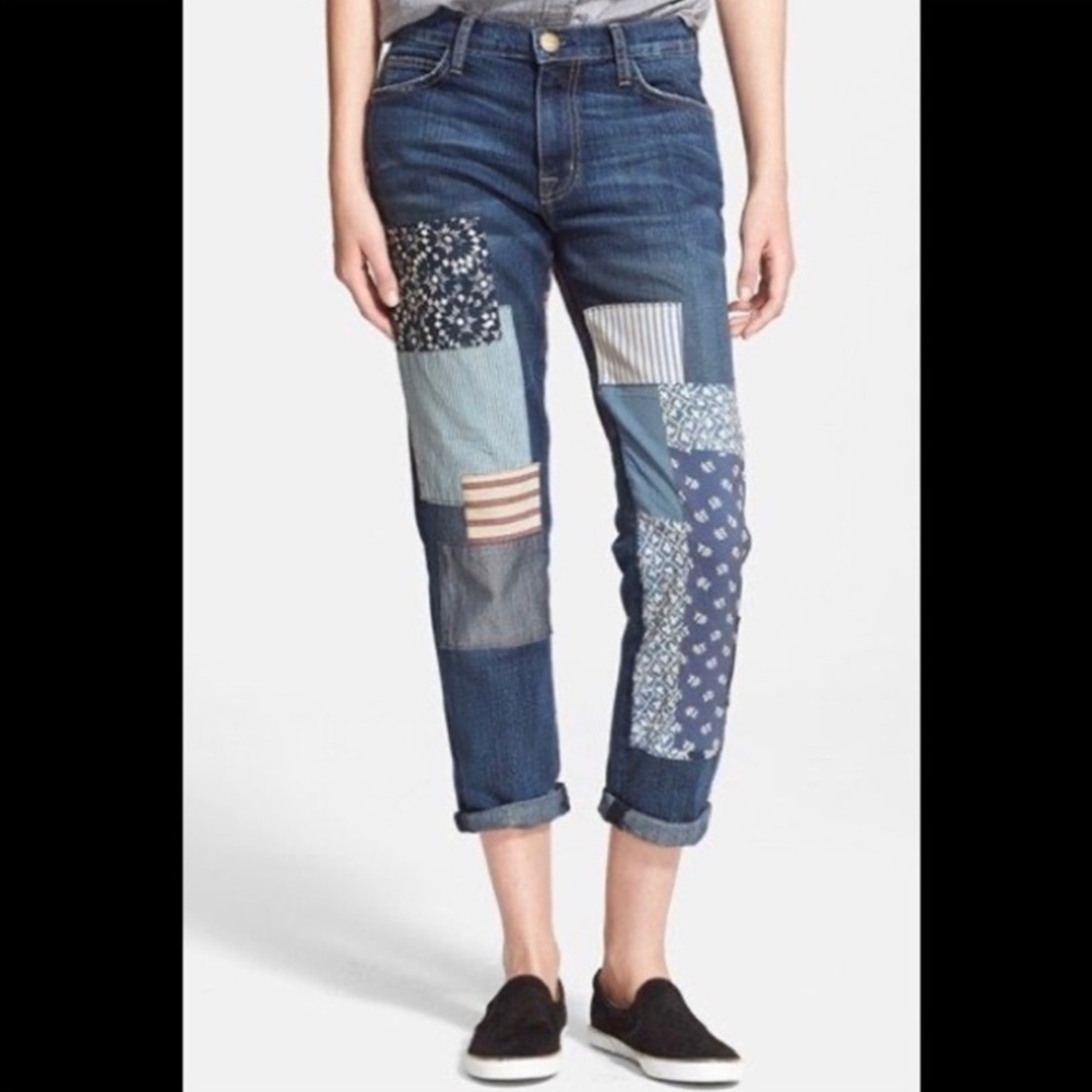 Current/Elliott The Fling Loved Multi Patchwork Size 26
